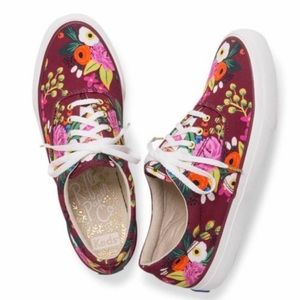 Keds x Rifle Paper Co. Anchor Vintage Blossoms Boho Floral Sneaker Spring Sz 7.5